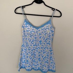 Y2K floral and lace La Senza lingerie cami top